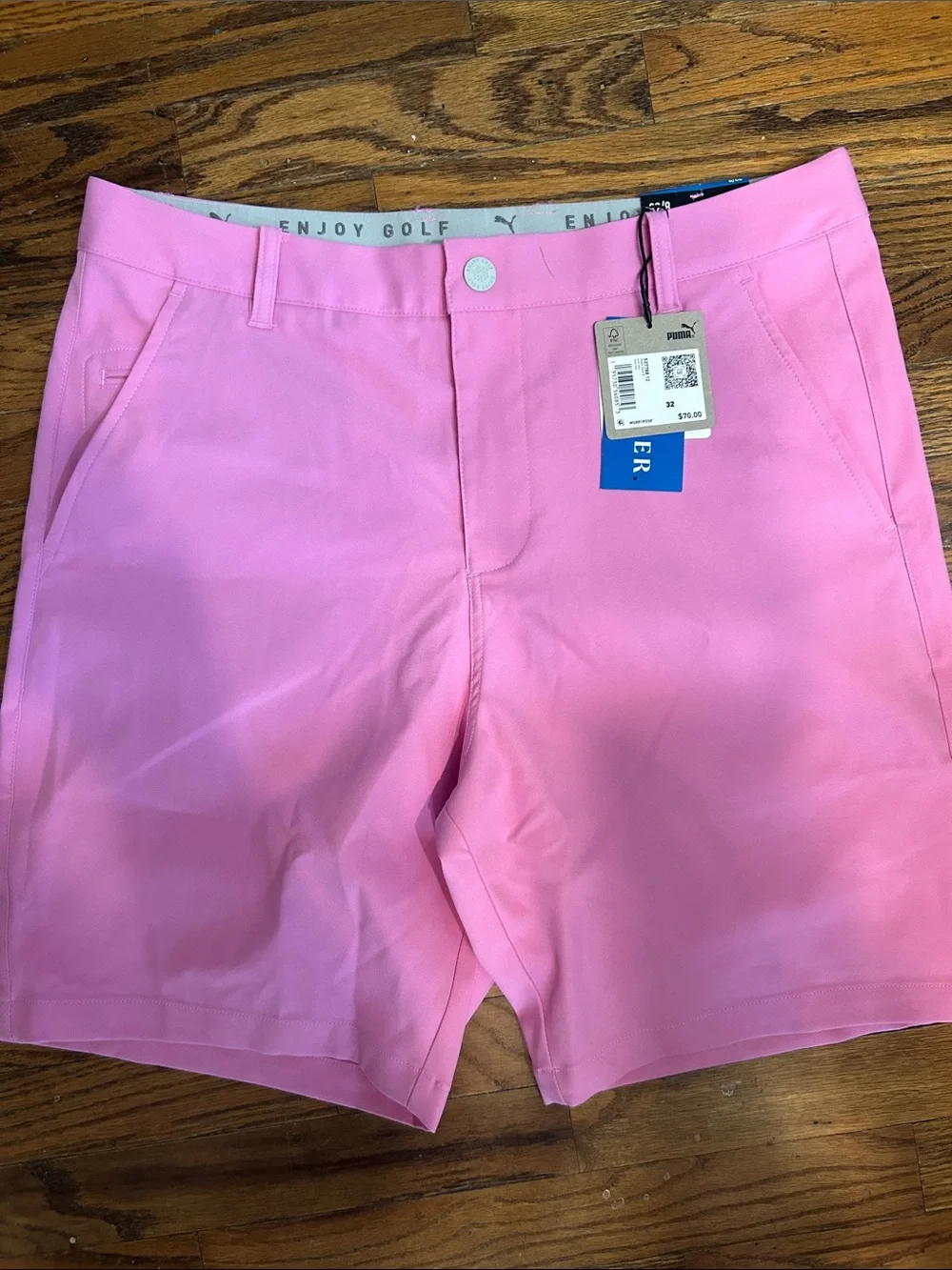Puma Men’s Pink Performance Golf Shorts
